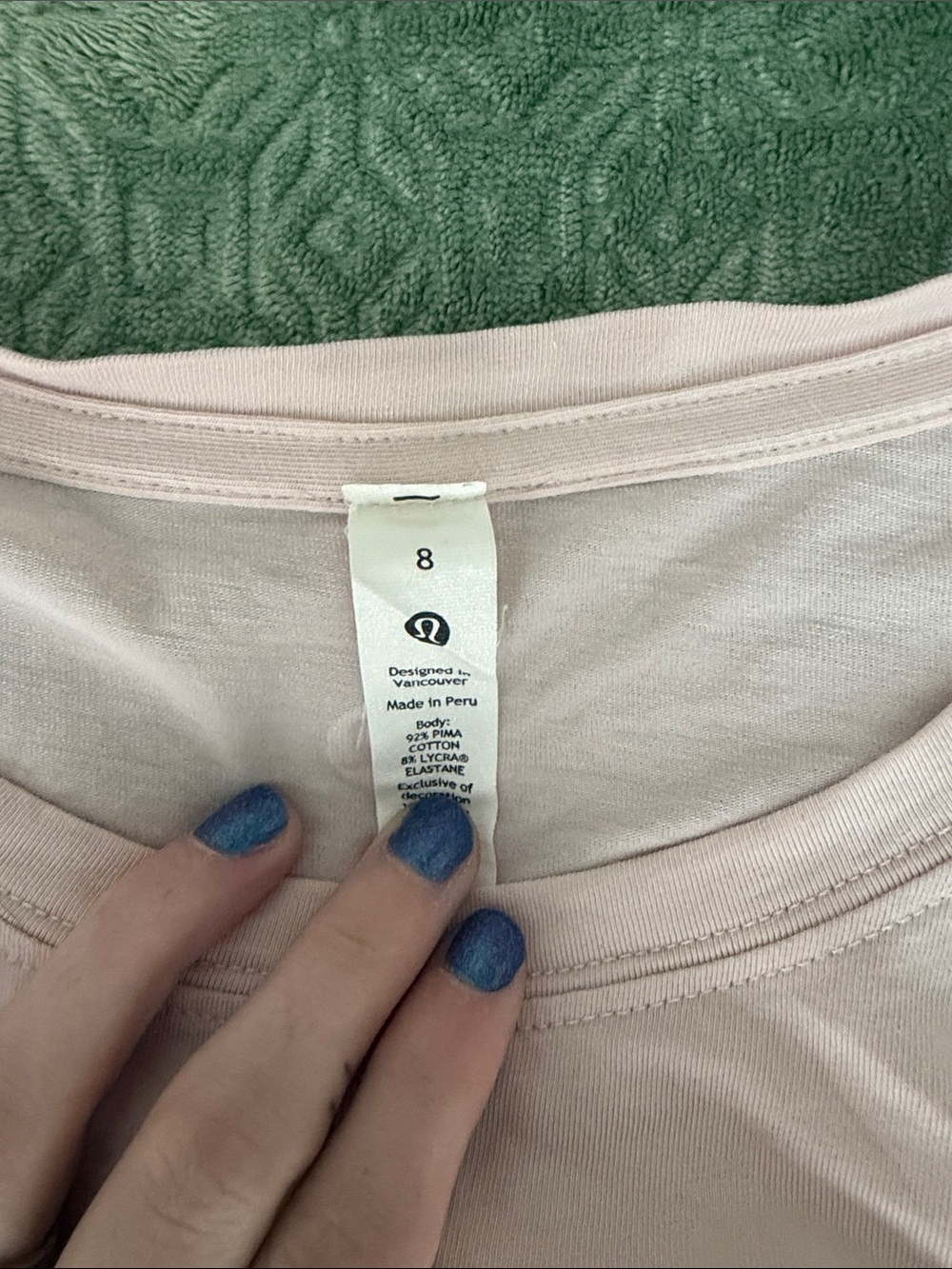 Lululemon Light Pink Long Sleeve Wrap Top - Casual Layer - Picture 2 of 4